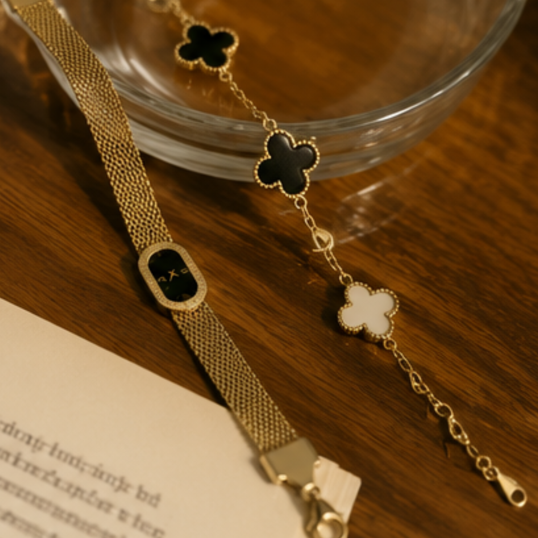 Premium Gold mesh Duo Set