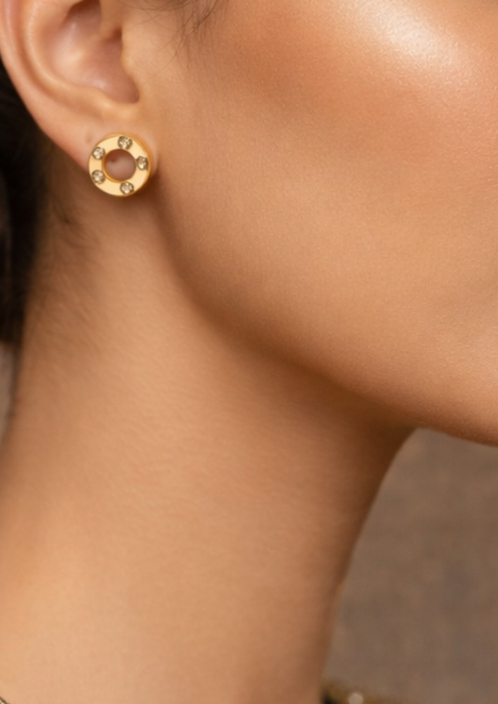 Golden Aura Halo Earrings