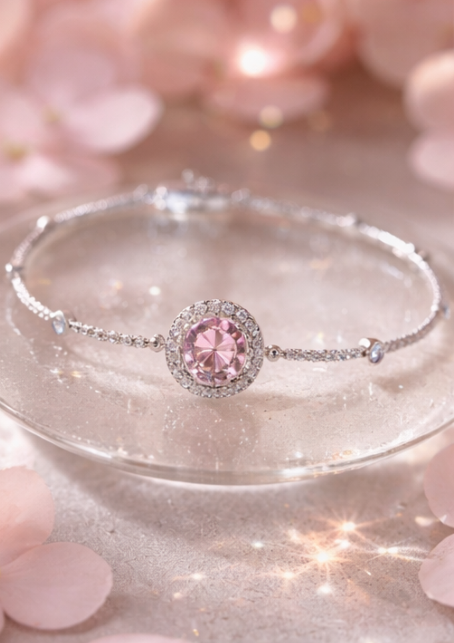 Crystal Royal Pink Bracelet