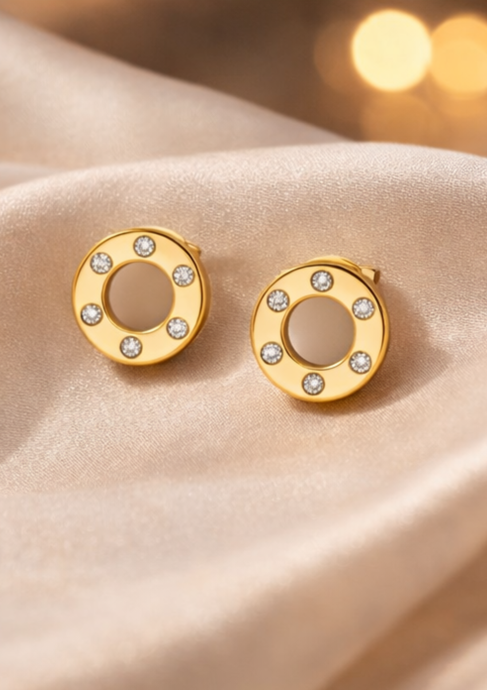 Golden Aura Halo Earrings