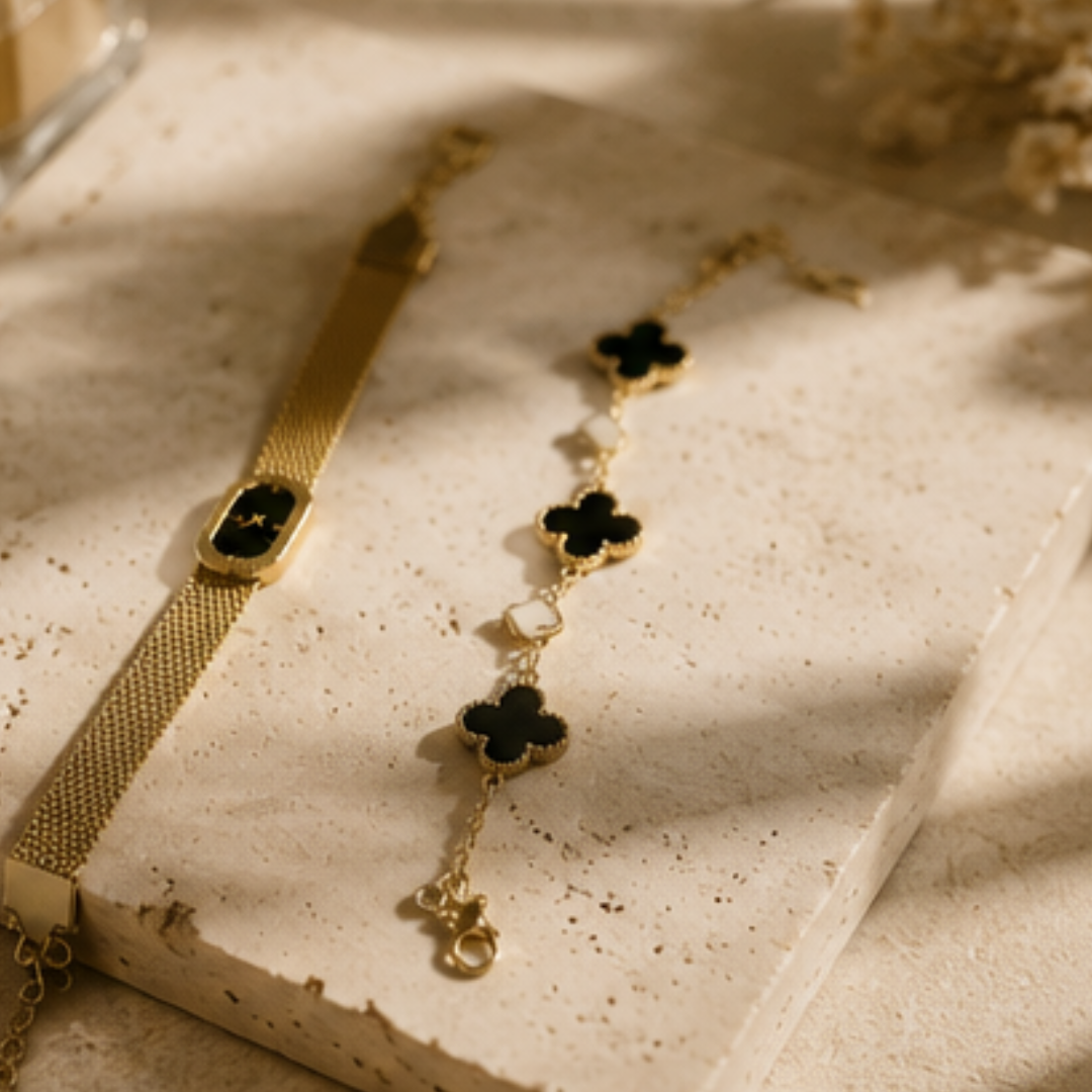 Premium Gold mesh Duo Set