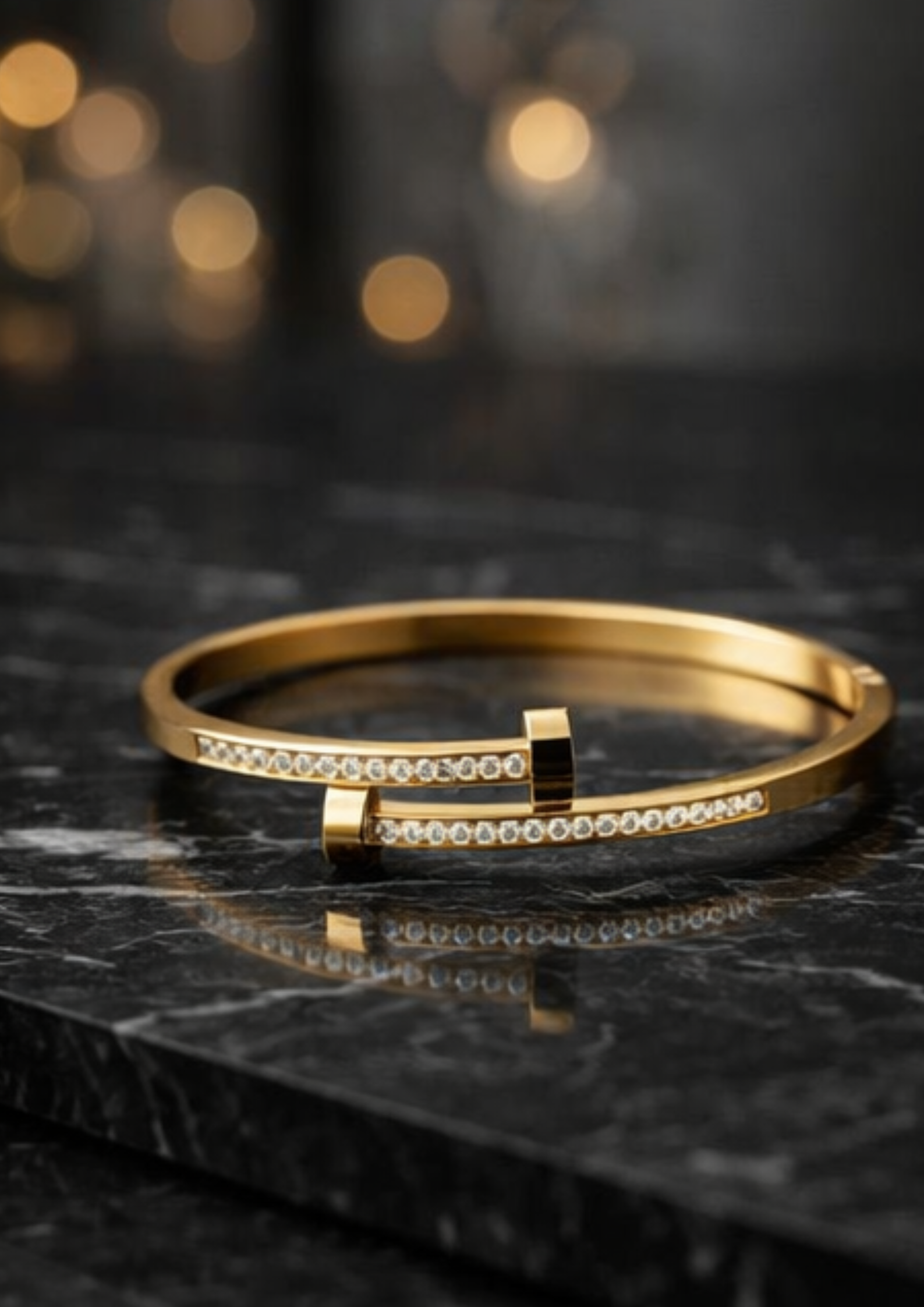 Imperial Glow Crystal Bangle