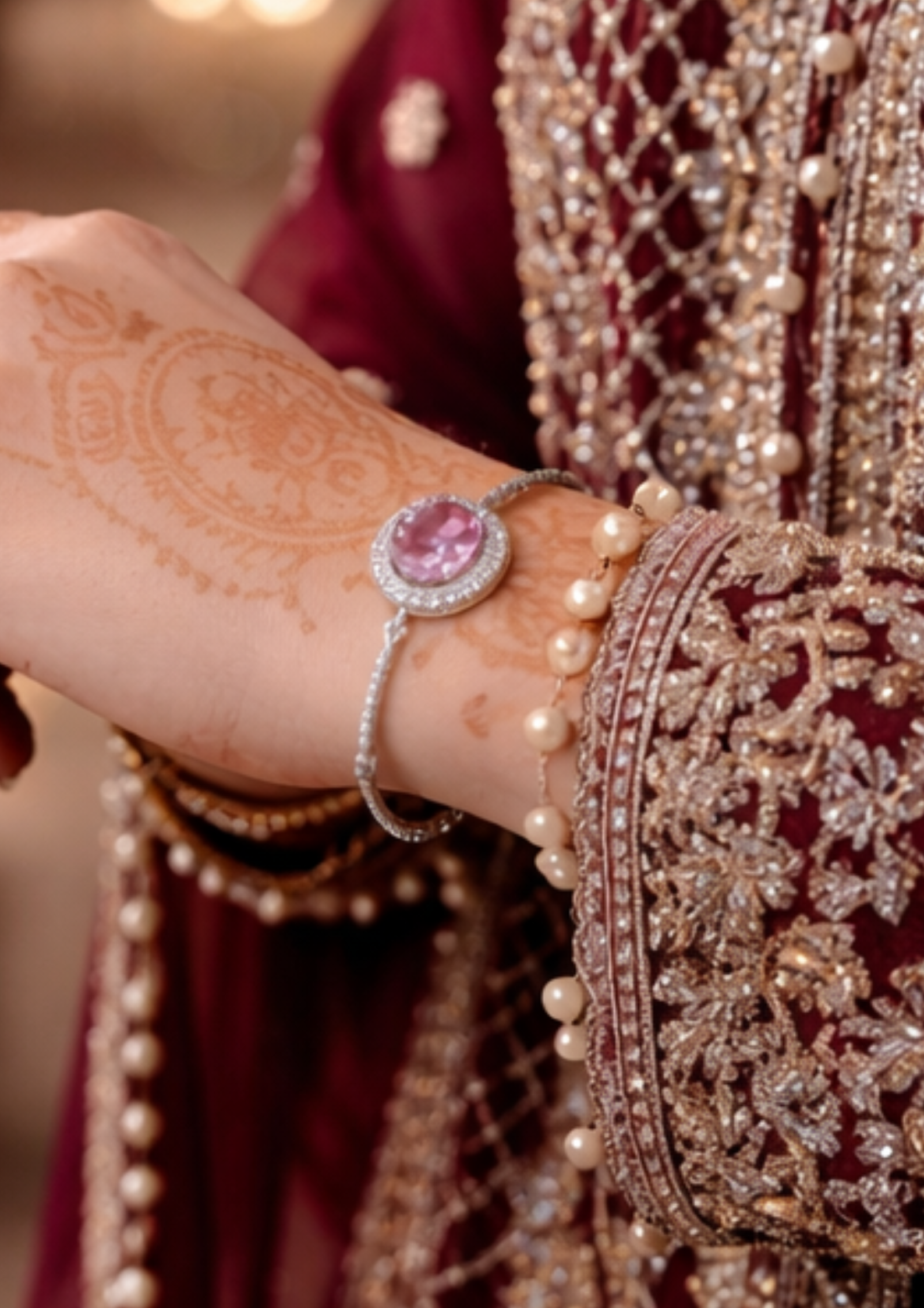 Crystal Royal Pink Bracelet