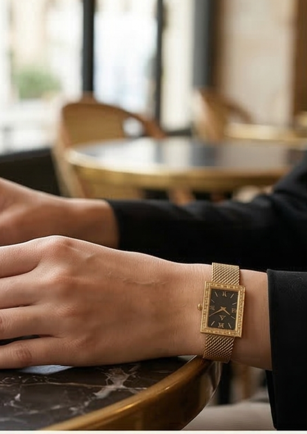 Minimalist Gold Watch Bracelet