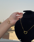 Heart Glow Duo Pendant and Bracelet Set
