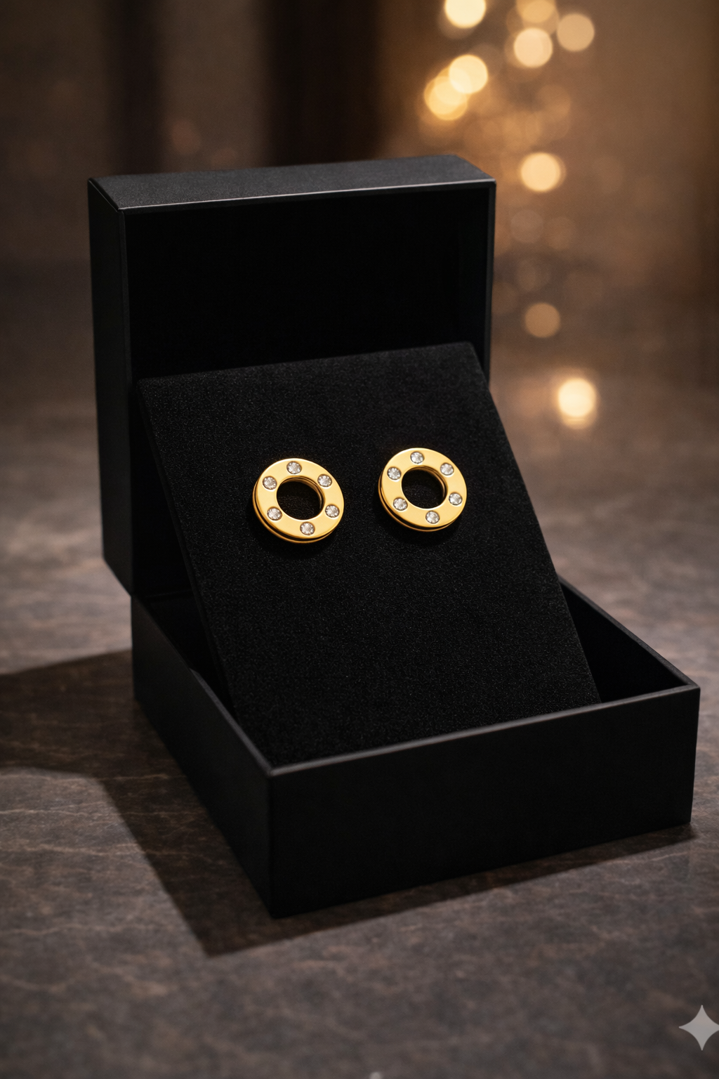 Golden Aura Halo Earrings