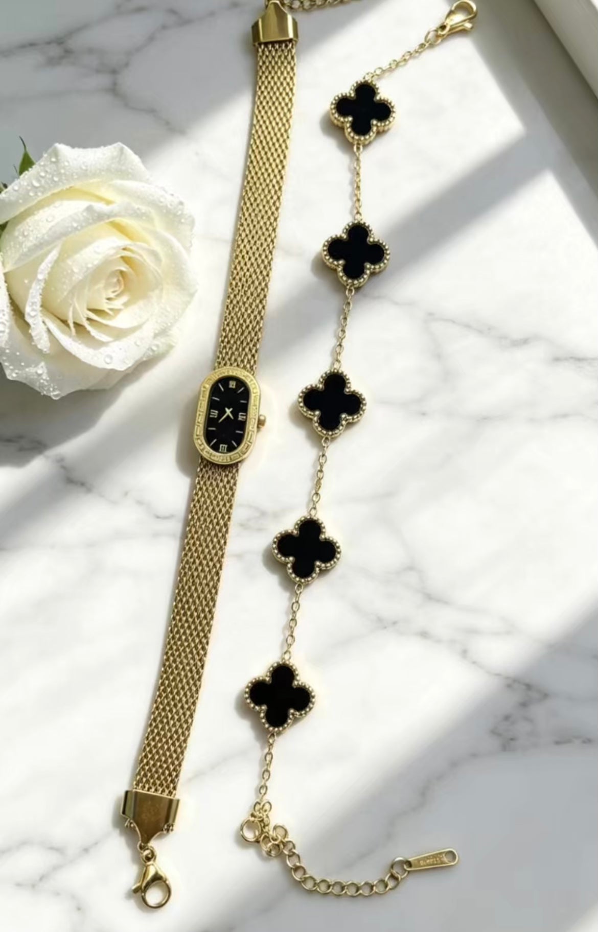 Premium Gold mesh Duo Set