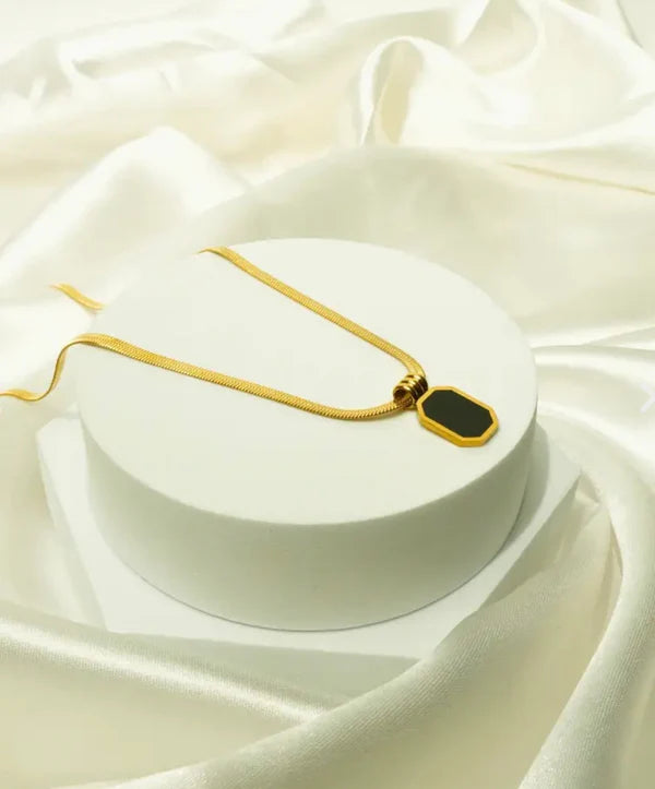 Octagon Snake Chain Pendant Water Proof