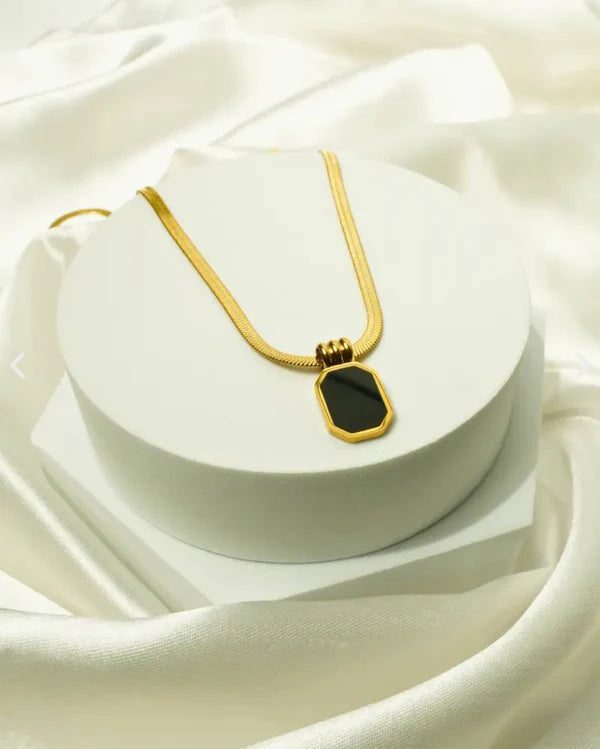 Octagon Snake Chain Pendant Water Proof