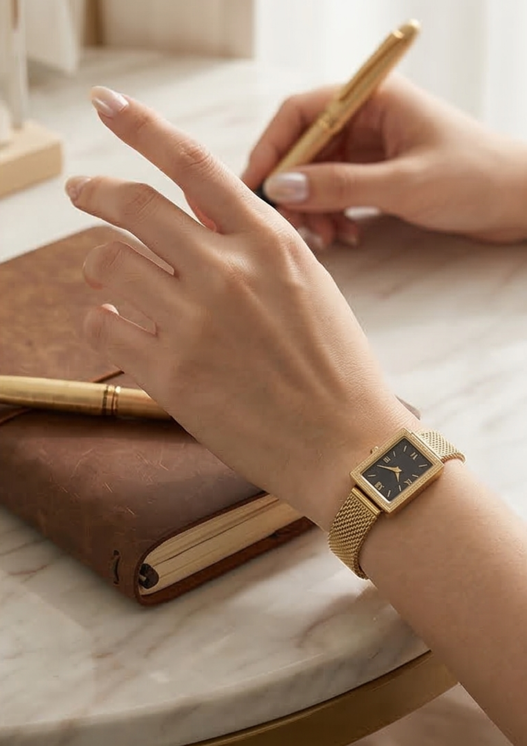 Minimalist Gold Watch Bracelet