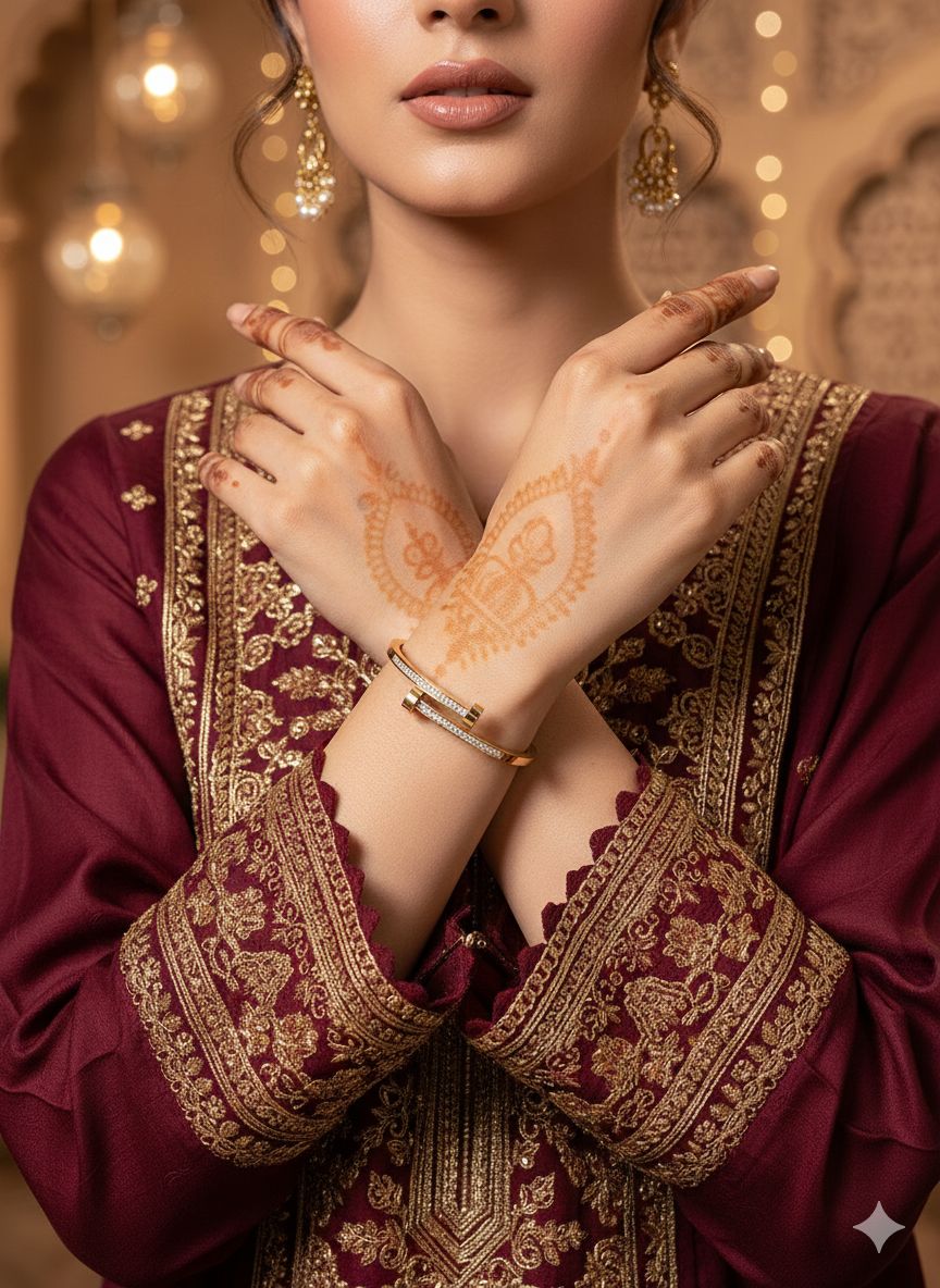 Imperial Glow Crystal Bangle