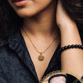 Trendy Golden Rose Pendant