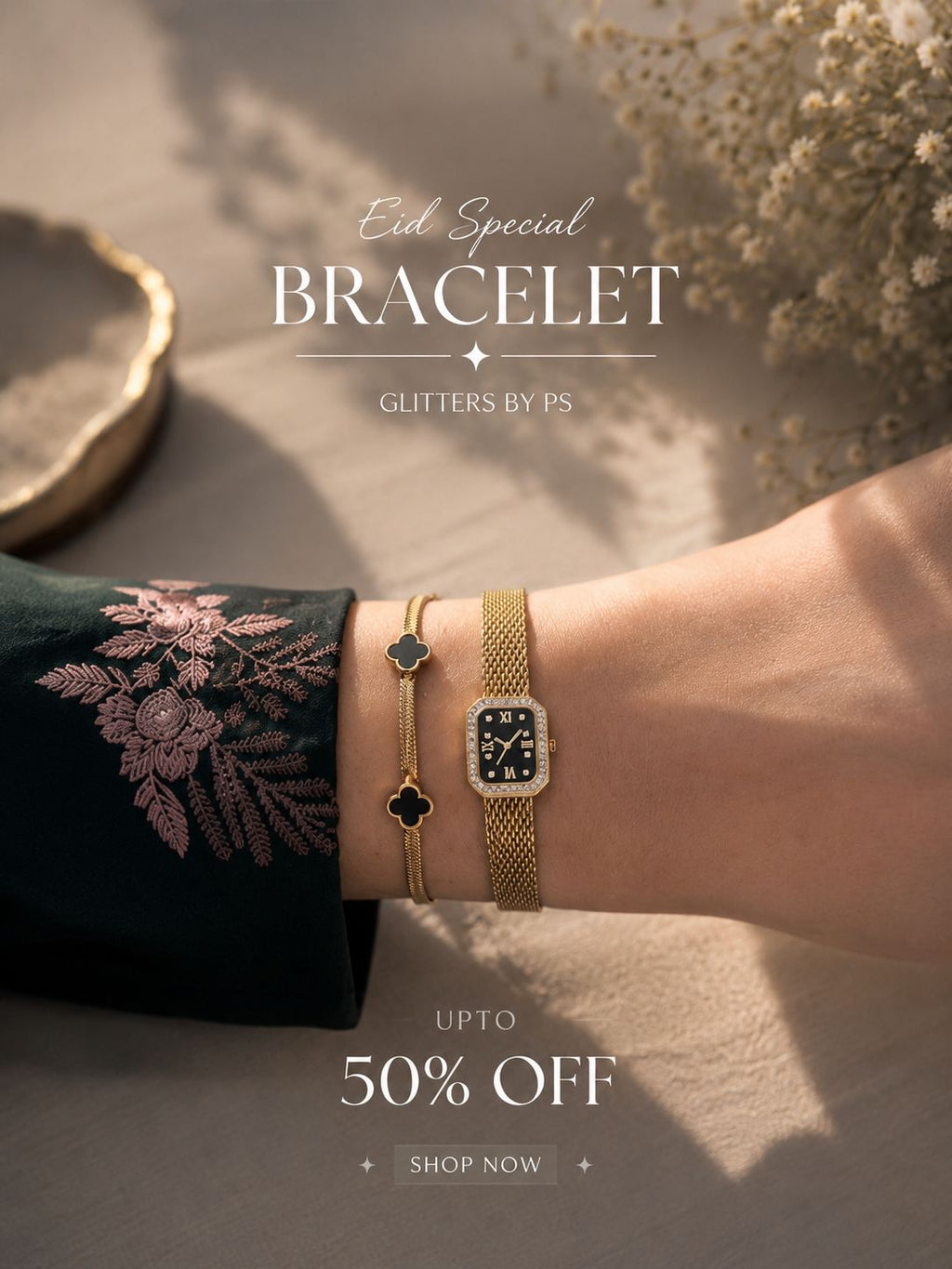 Designer Bling Bracelet Duo for Women