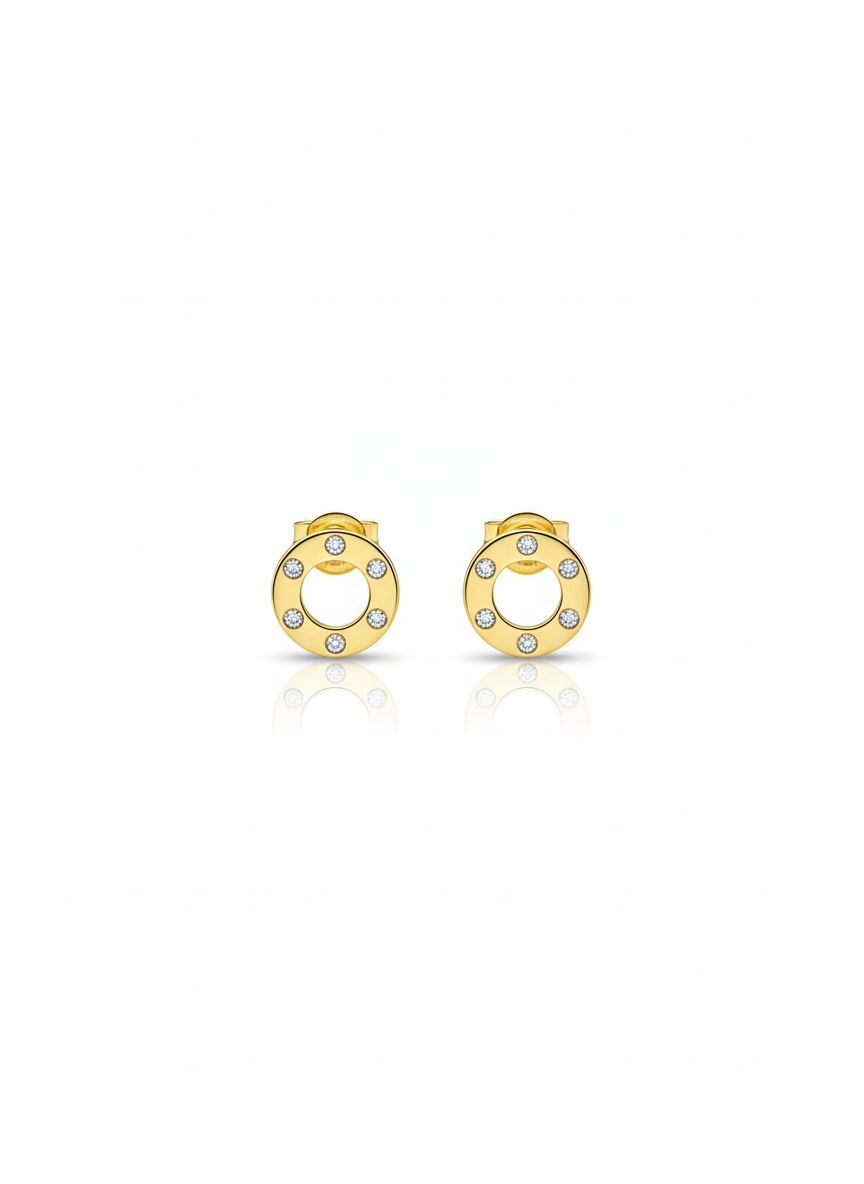 Golden Aura Halo Earrings