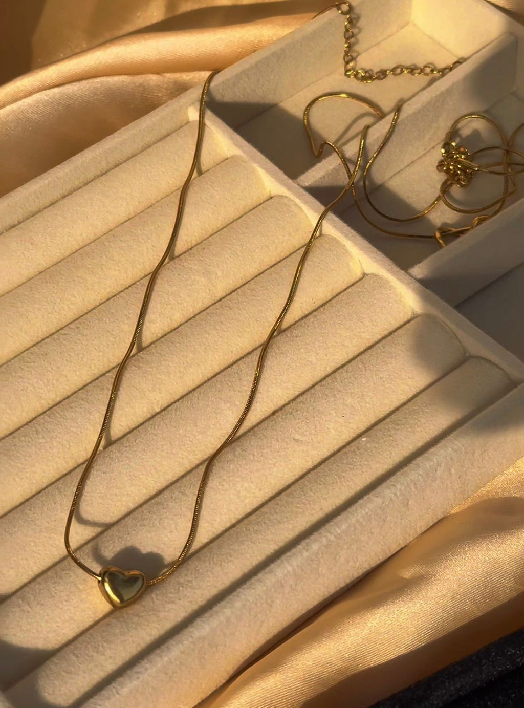 Gold Heart Pendant Necklace